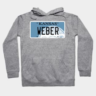 Kansas Weber Grill Vanity License Plate Hoodie